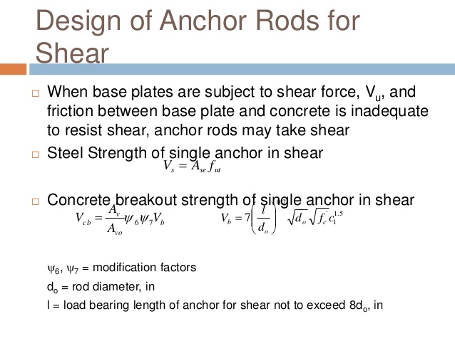 anchor rod design example